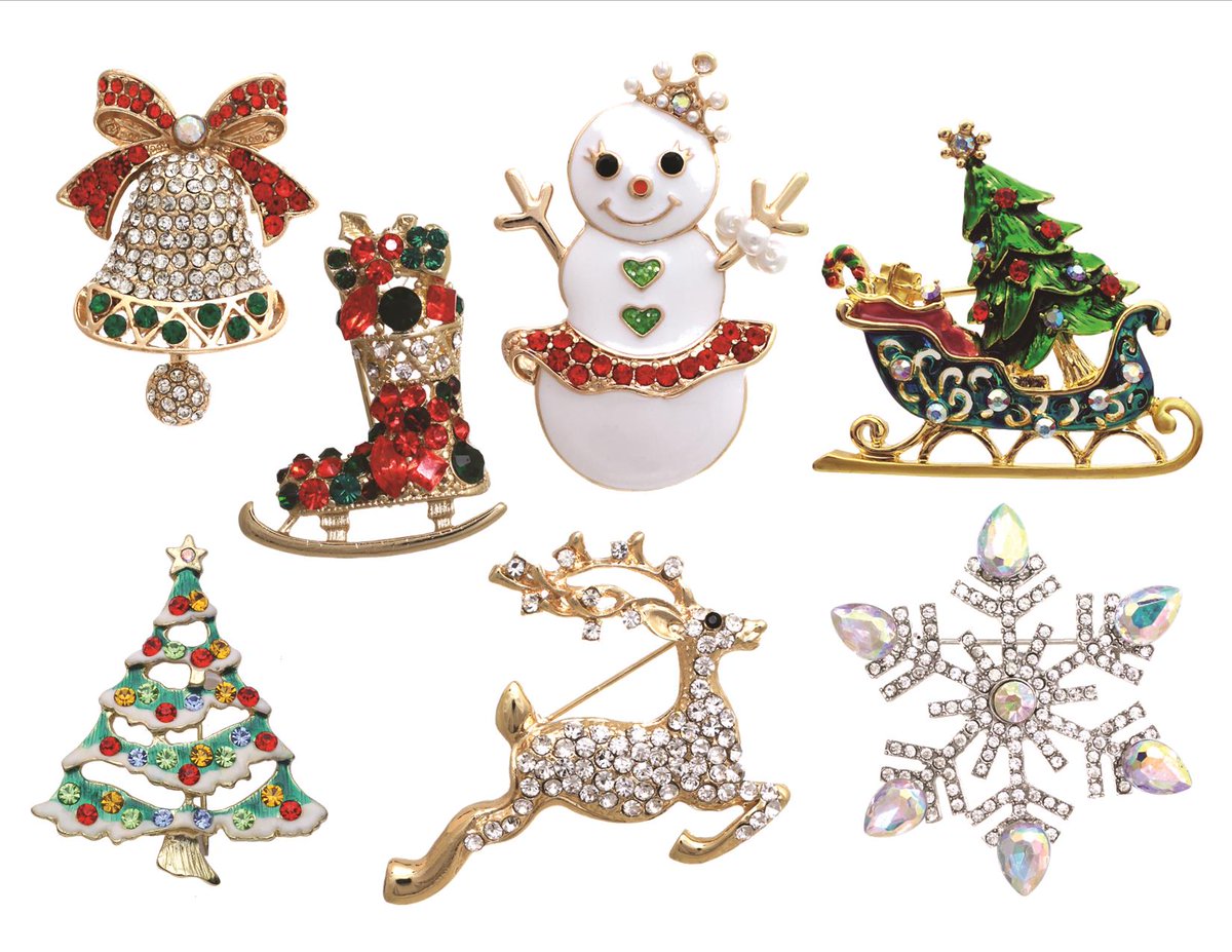 _Pacificsilver's tweet image. We have Christmas Brooches! #8419 pacificsilver.com #fashionjewelry #christmas