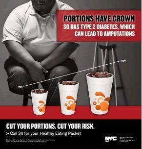 alexaabram93's tweet photo. This PSA explains that portion size has greatly increased and obesity is a leading cause of diabetes. #UDCOMM370 http://t.co/0FKXTz1OIc