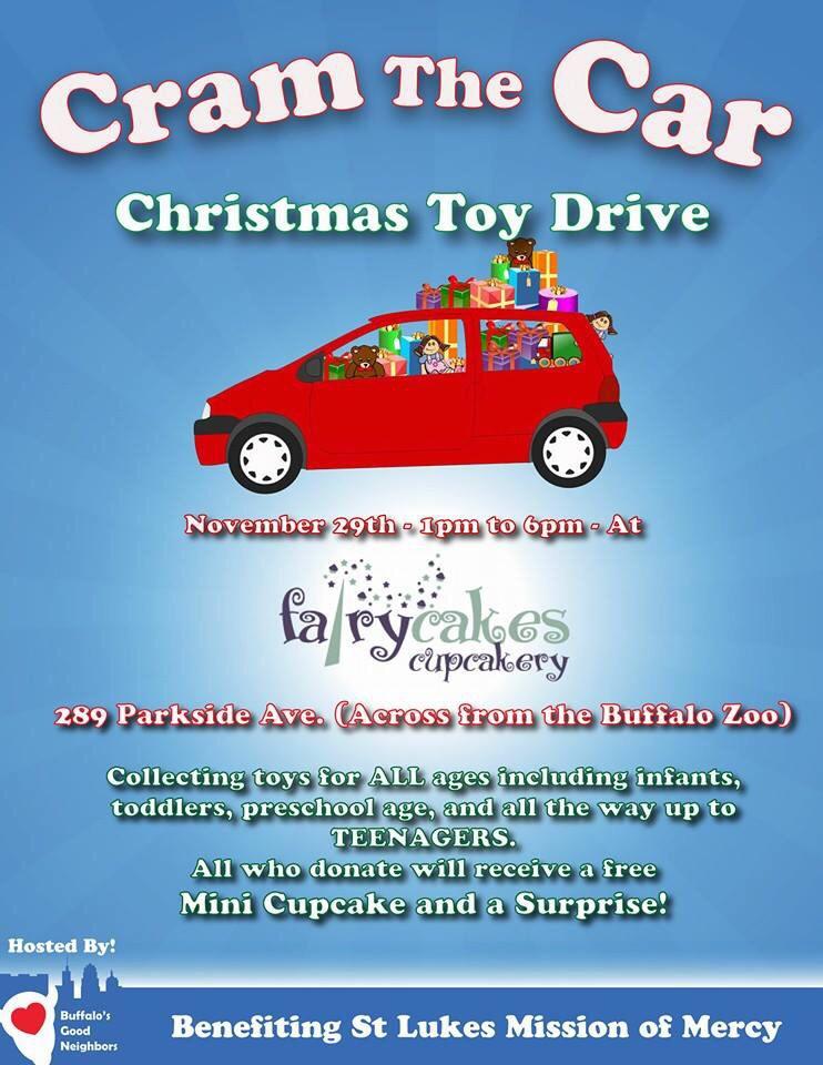 TIPBuffalo's tweet image. facebook.com/events/1545311… Help out @mandawieczorek! Bring a toy for needy families. #TeamInspire 👶🙊☺️