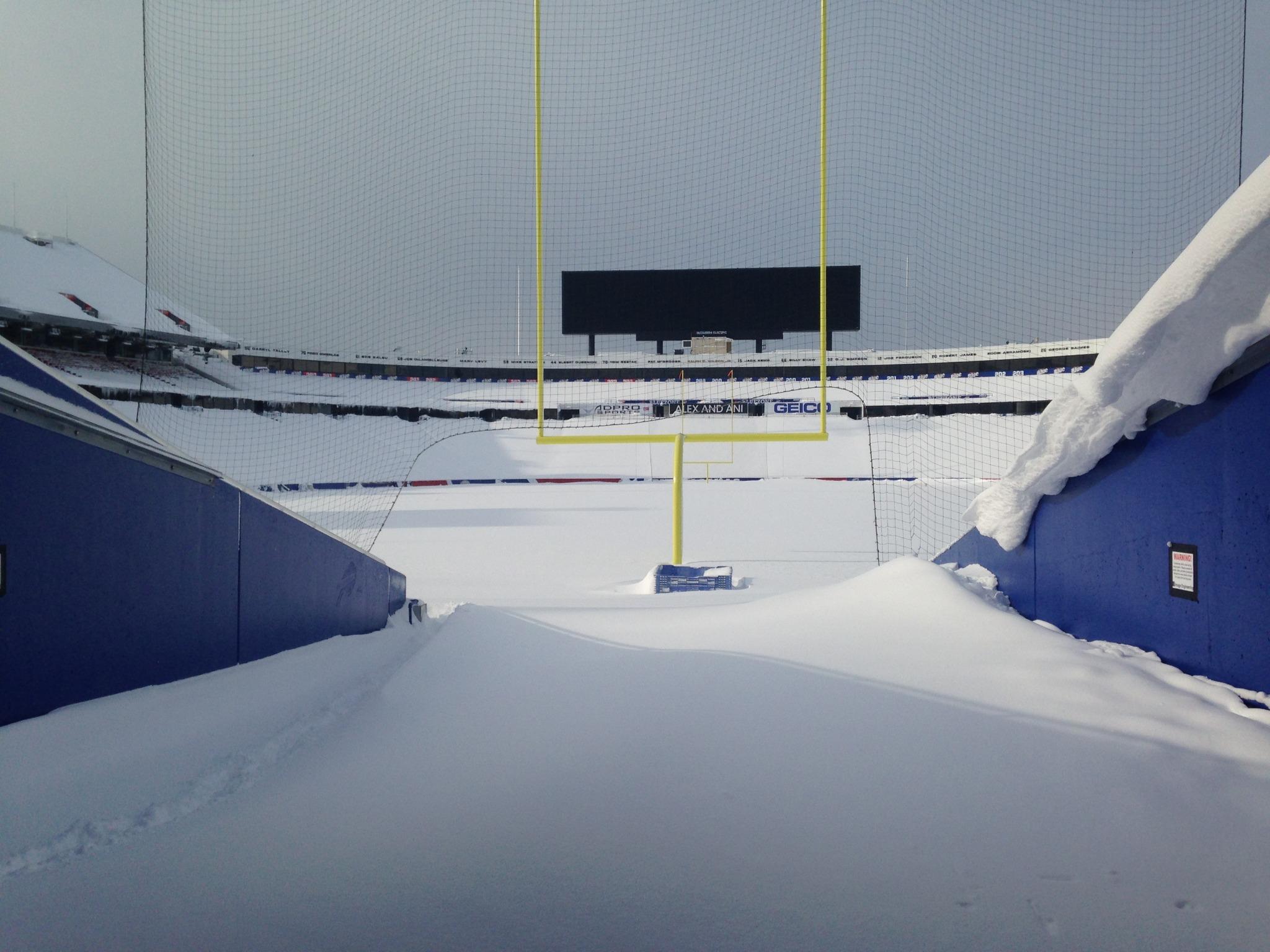 Video: Ralph Wilson Stadium Snow