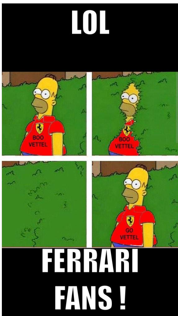 jamiefoster88's tweet photo. “@funnyF1pics: Lol Ferrari Fans #Ferrari #F1 #F1Family http://t.co/83ajj8oG59” @dannunn1991