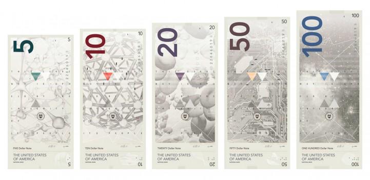 mymodernmet's tweet photo. Artist boldly reimagines US currency with modern design http://t.co/OJjQ1BNmiN http://t.co/1dWdY0MBt5