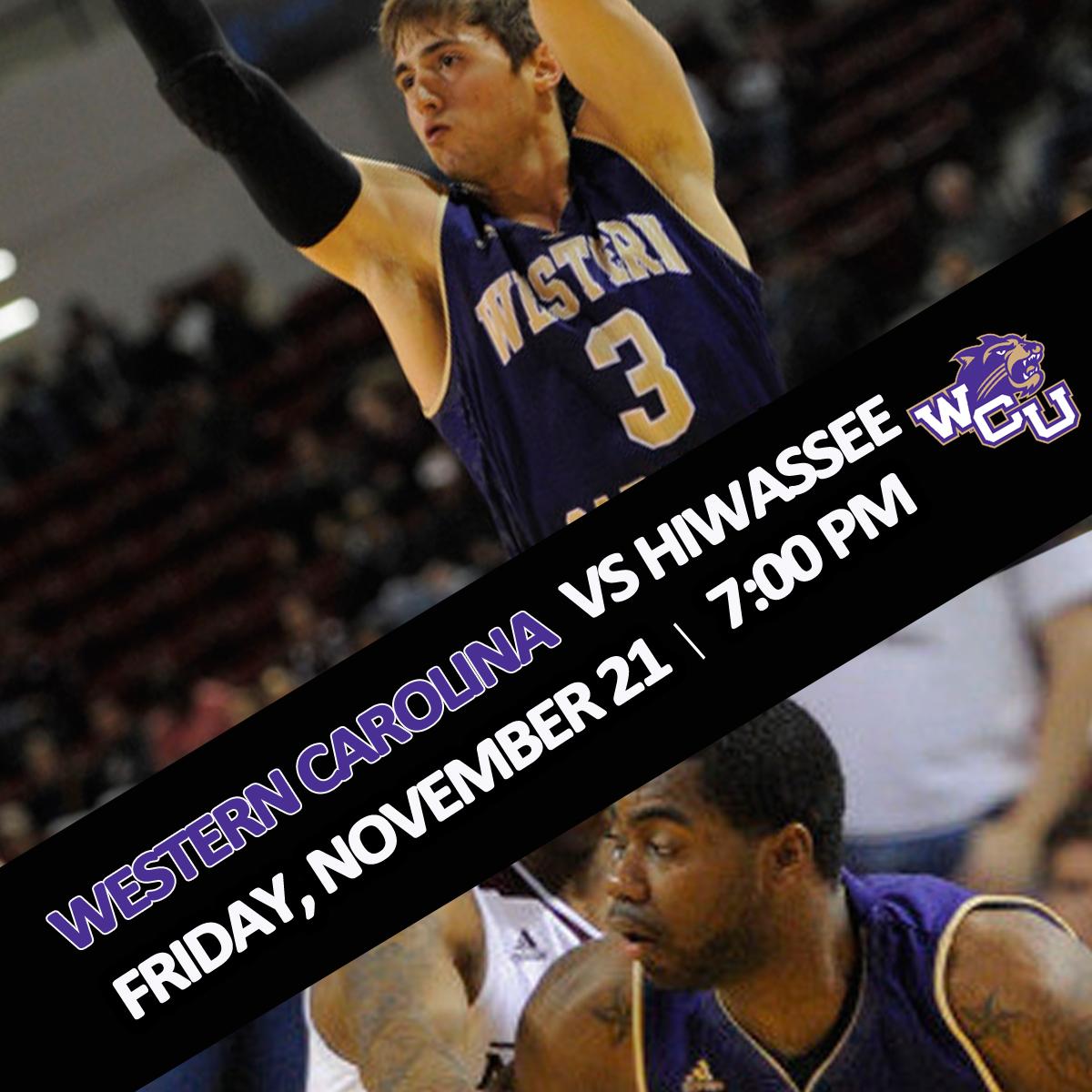 Catamounts's tweet photo. TONIGHT  7 PM @WCUCatamountMBB home opener vs. Hiwassee College. Come out and support your Catamounts. http://t.co/KRNQ2lV42I