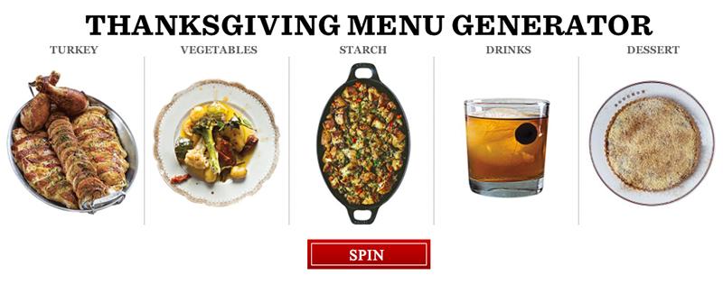 Need Thanksgiving ideas? Take our menu generator for a spin: saveur.cc/pnlqia