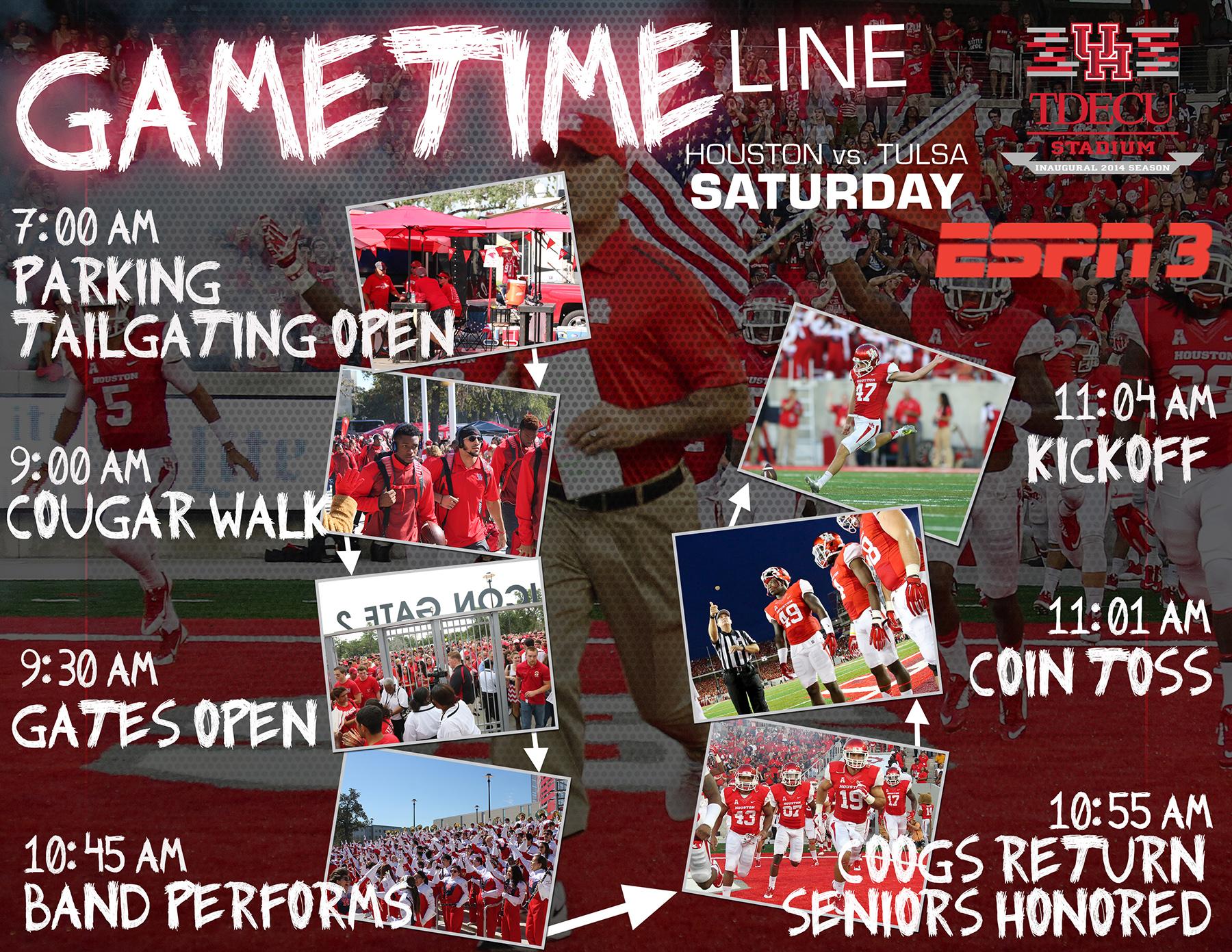 #HTownTakeover on Twitter: "Your Official gameday timeline for tomorrow's 11 am kickoff vs ...