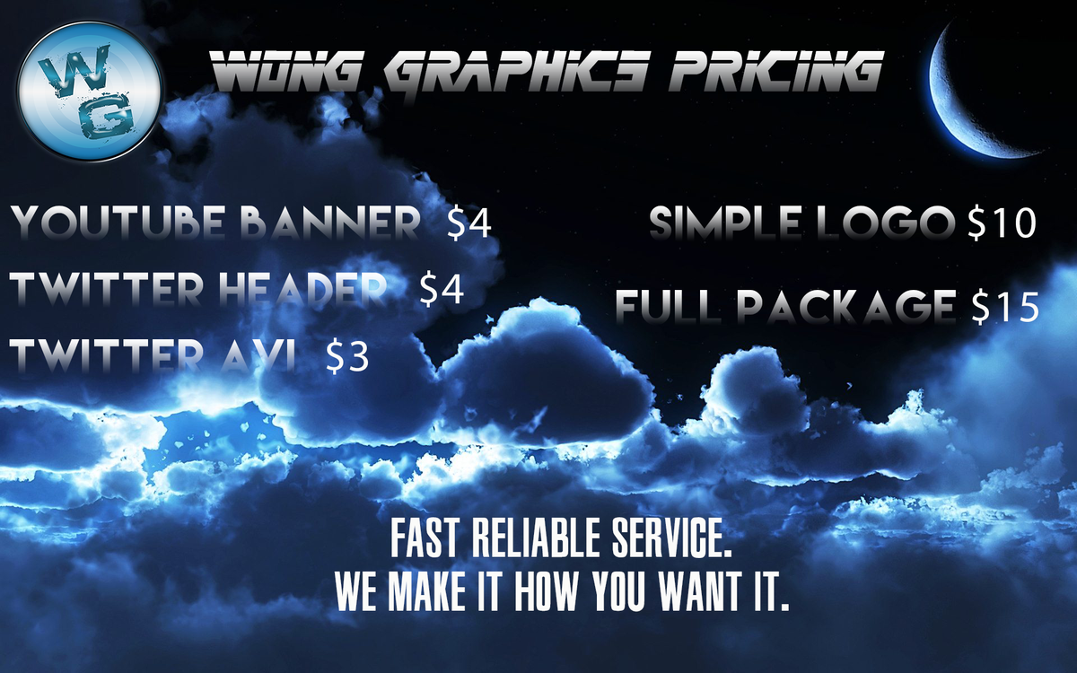 Here are some of our prices here at Wong Graphics. RT's appreciated. #GFX #GFXPrices #graphicdesign <a href="/Gamer_RTweets/">🎉 Gamer RTs 🎉</a>