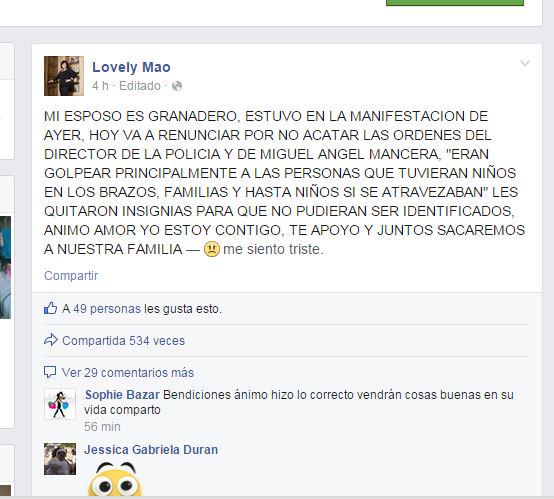 guillermojuarez's tweet photo. denuncian en Facebook que la orden de @ManceraMiguelMX era atacar a gente con niños #yamecanse #20NovMx http://t.co/ogMQstX5Yu