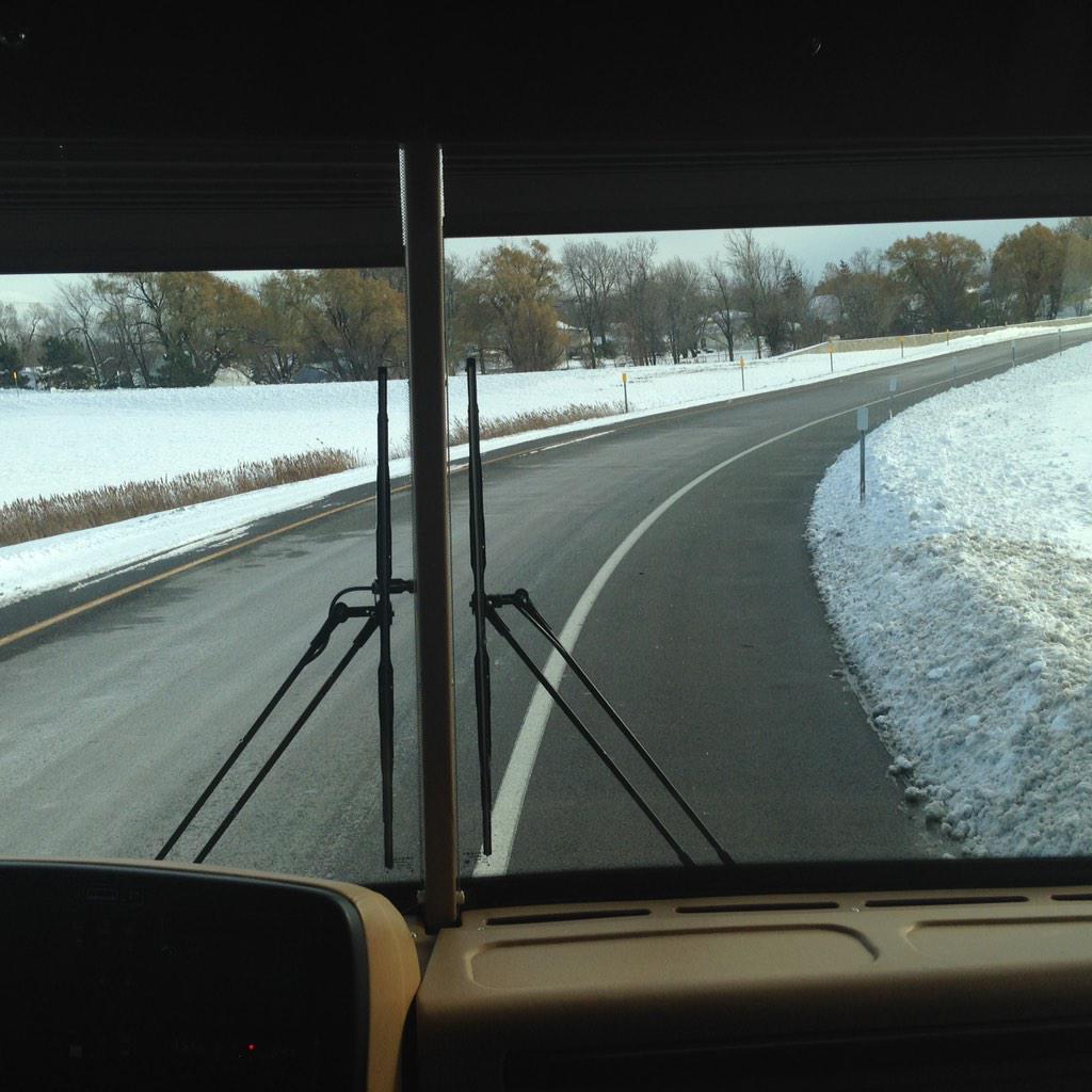 Interpol's tweet photo. Eureka. Road just opened. Heading south!-DK http://t.co/ywCtevLBQ6