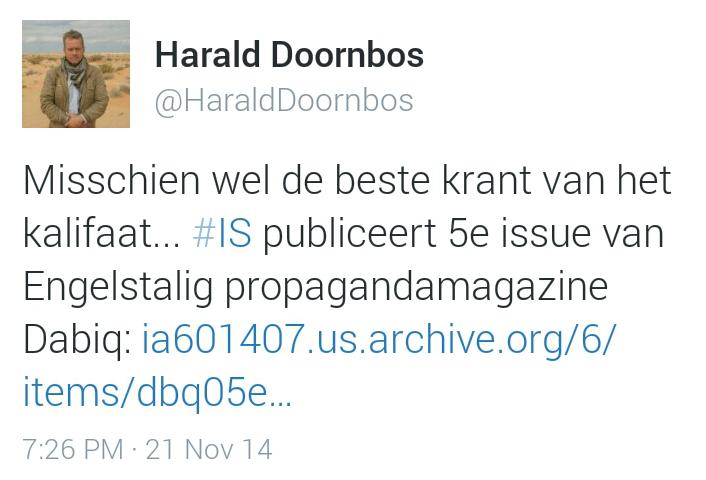 rizshafiq's tweet photo. Profes. use of (Social)Media but un4tunatly by evil #DogOfHell.(#IS's
Mag: http://t.co/Wh0w2p7clm
 v @HaraldDoornbos) http://t.co/0jEuqMheah