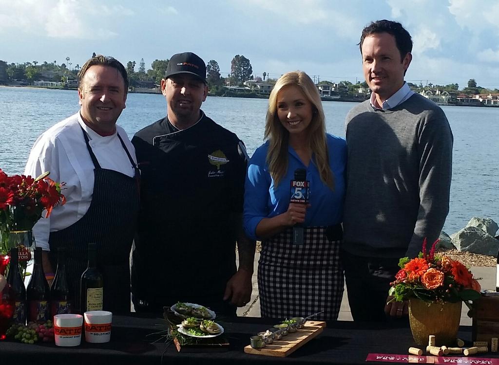 The <a href="/PatioGoldfinch/">Patio on Goldfinch</a>  @ThePatioSD  was on <a href="/fox5sandiego/">FOX 5 San Diego</a>  this am, talking about Wine&amp;Food Festival this Saturday.