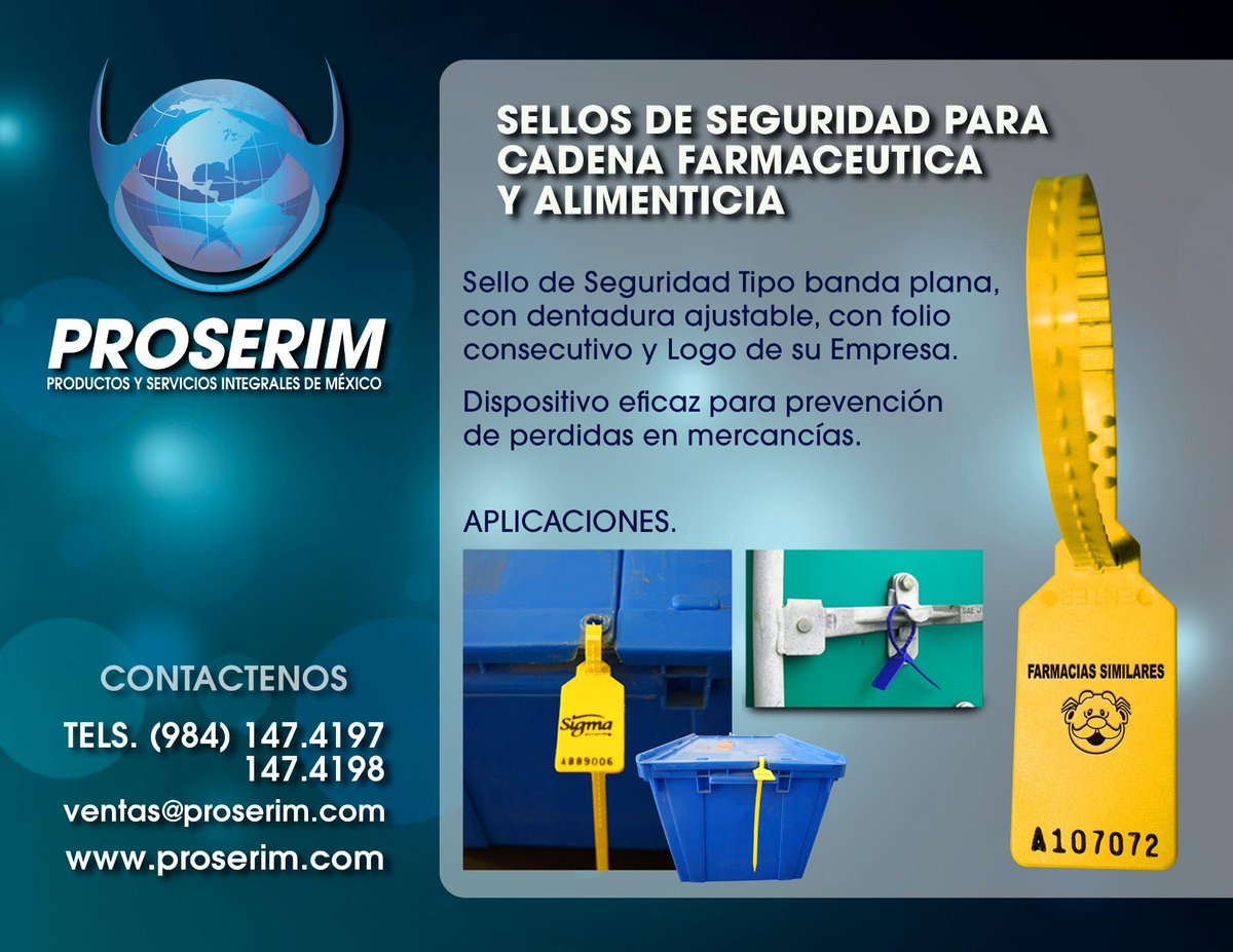 PROSERIM's tweet photo. #viernes de sellos de seguridad de @PROSERIM eviten perdidas de mercancias http://t.co/zCbXG1rEzu