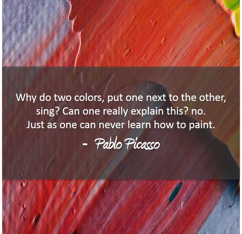 CalPaints's tweet photo. Some #colorinspiration from #picasso to kick off the weekend! http://t.co/I6w32DcIdf