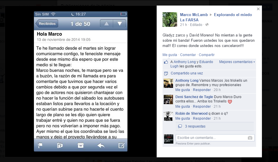 explomiedofarsa's tweet photo. Vean como los de #ExplorandoELMiedo también les quedaron mal a la gente que contrataron http://t.co/sZZbtDPV0E