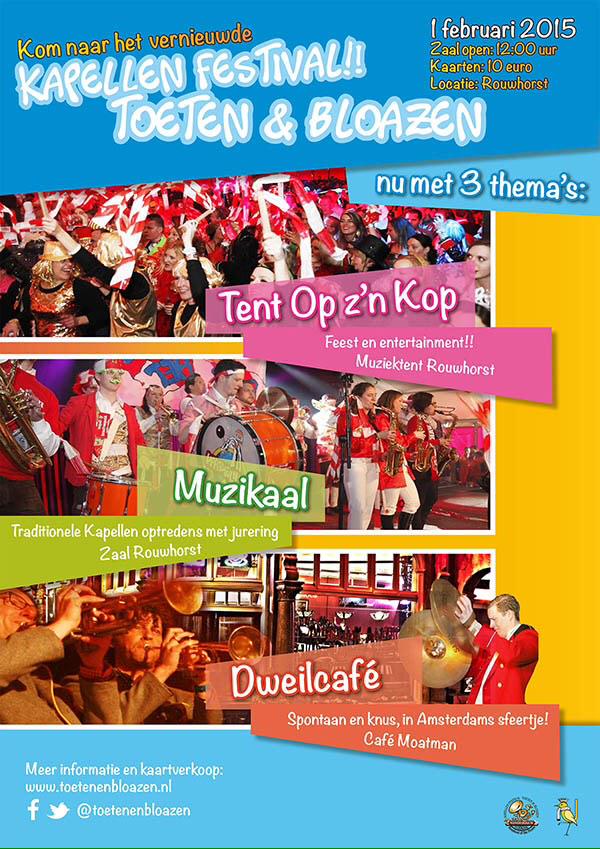 PeterKoop's tweet photo. De aanmeldingen voor Toeten&amp;Bloazen 2015 komen binnen! Het belooft een mooi spektakel te worden 🎉🍻🎵 http://t.co/QJFKTZgBkm