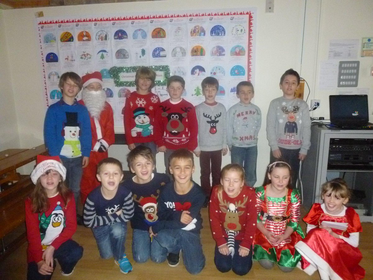PCJS42's tweet photo. A big thank you for all our donations for the Christmas fair. Lots of fabulous festive jumpers worn today! http://t.co/9WWKRltYTF