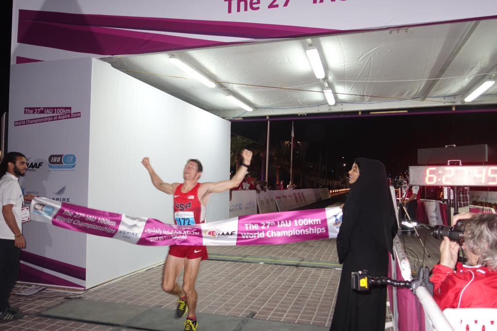 Max King (USA) wins the IAU 100k World Championships in 6:27:44. #IAU100k