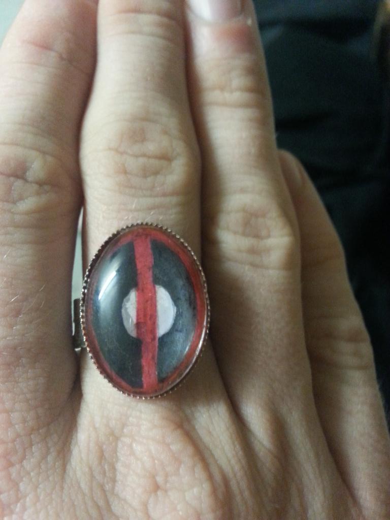 mr_badmek's tweet image. Deadpool ring! #Deadpool #nerdcraft