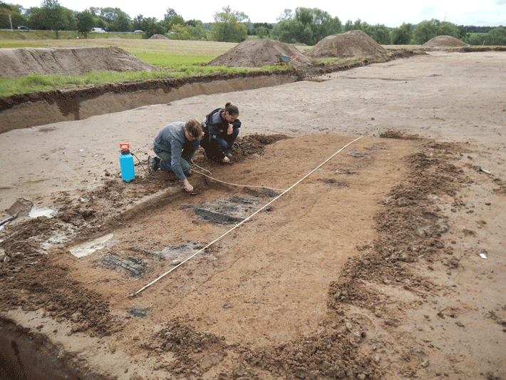 archaeologymag's tweet photo. The fortress unearthed in Denmark this year was probably built by Viking King Harald Bluetooth http://t.co/iCeImDL8bd http://t.co/J67oIW6LkR