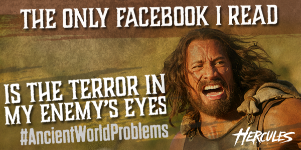 HerculesMovie's tweet photo. Got an #AncientWorldProblem? We wanna' hear it! http://t.co/RRxzc4gGLs