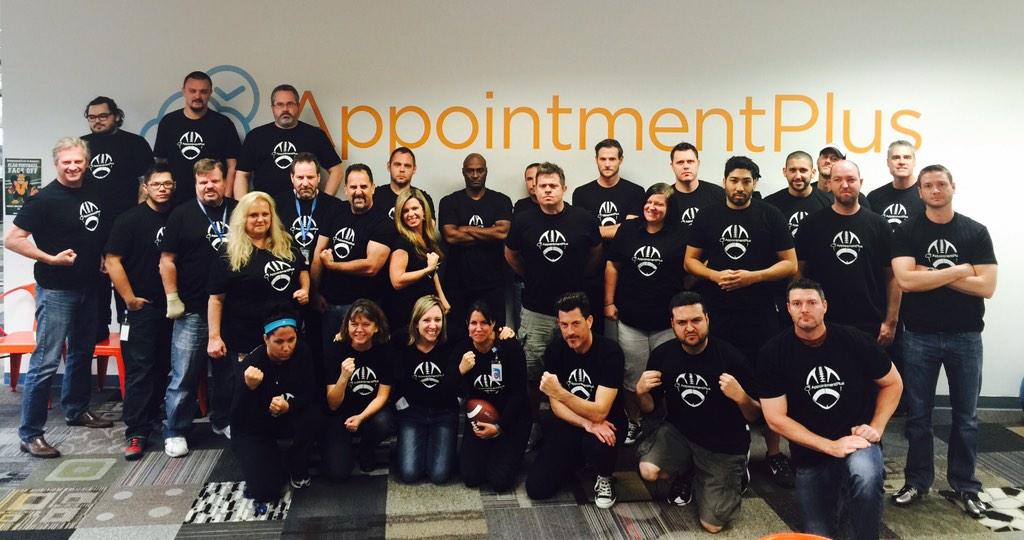 SteveBooze's tweet photo. Meet your destiny @axosoft ! @AppointmentPlus @aztechcouncil @AZTechBeat #BeatDown #crying #flagfootball http://t.co/f87dVFeLWm