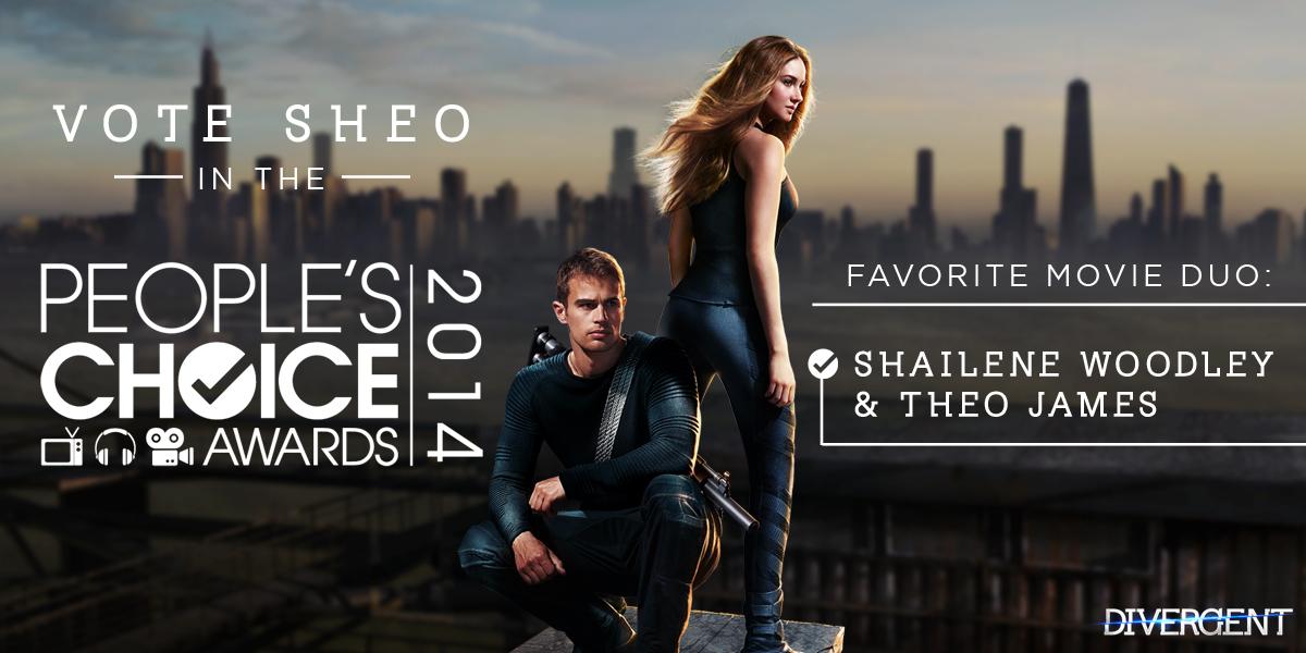 Divergent's tweet photo. Vote #SHEO as your favorite ACTION movie duo! Visit @peopleschoice to cast your vote http://t.co/rmZqHjfnW6 http://t.co/OjXEEMOWWZ