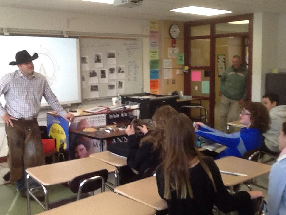 dellingeramsb's tweet photo. Career Day at AMSB!  Thanks to all the community members for sharing their passions with students! #amityreg5 http://t.co/rZvYBOqEmb