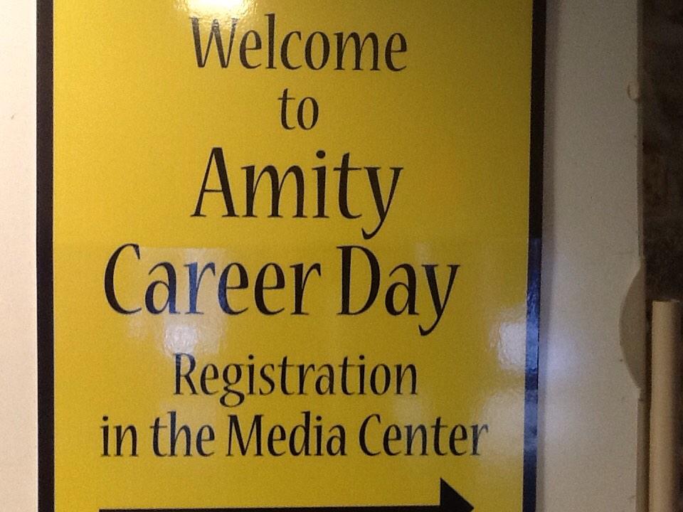 dellingeramsb's tweet photo. Career Day at AMSB!  Thanks to all the community members for sharing their passions with students! #amityreg5 http://t.co/rZvYBOqEmb