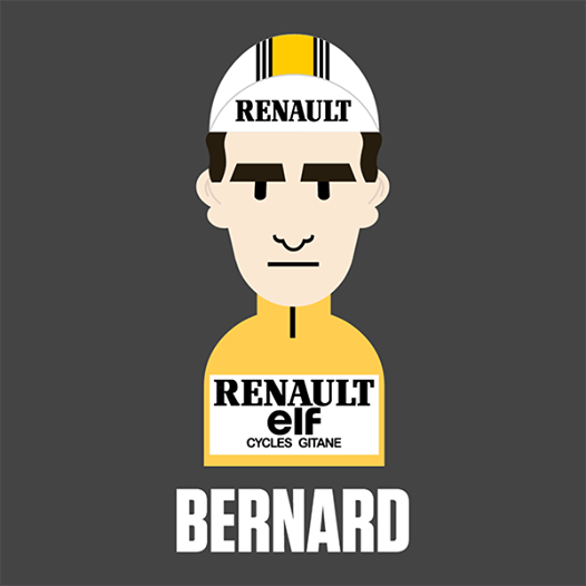 Happy Birthday to the legendary Mr Bernard Hinault. Enjoy this lovely illustration by 