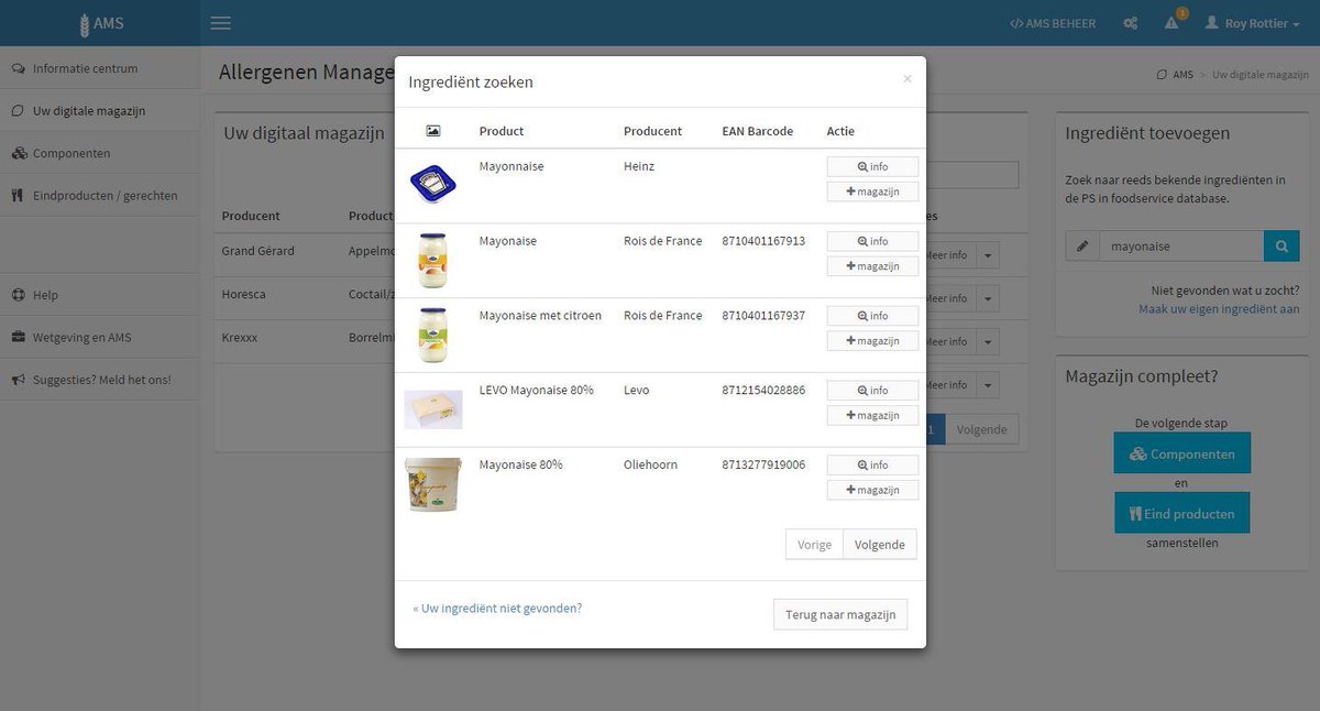 De handige allergenen software AMS is nu online beschikbaar! allergenenmanagementsysteem.nl 
#allergenen #wetgeving #horeca