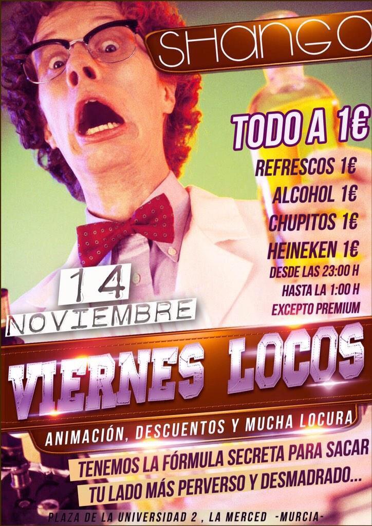 MurciaShango's tweet photo. ¡¡¡¡Esta noche se lía muy gorda en @MurciaShango con los VIERNES LOCOS!!!!@MurciaShango @soho30205 @Nassau_DiscoPub http://t.co/nuJVWpfY3e