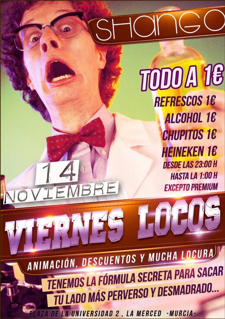 MurciaShango's tweet photo. ¡¡¡¡Esta noche se lía muy gorda en @MurciaShango con los VIERNES LOCOS!!!!@MurciaShango @soho30205 @Nassau_DiscoPub http://t.co/nuJVWpfY3e