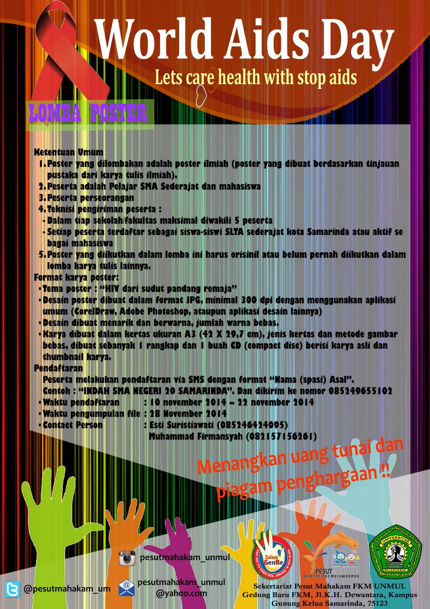 pesutmahakam_um's tweet photo. LOMBA POSTER yg diikuti oleh seluruh siswa/i SMA dan mahasiswa/i sekota Samarinda http://t.co/qsXS9zlMsS