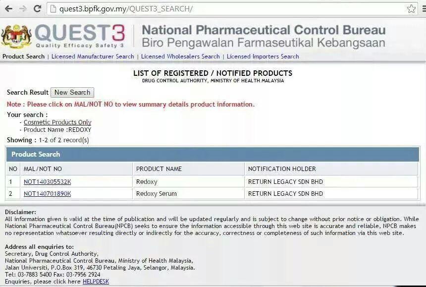 Leanne On Twitter Afraid Of Product W O Certificate Our Redoxy Is Product Notification We Ve Hsa Certificate Frm Singapore No Doubt Http T Co 989aqod2zl Twitter
