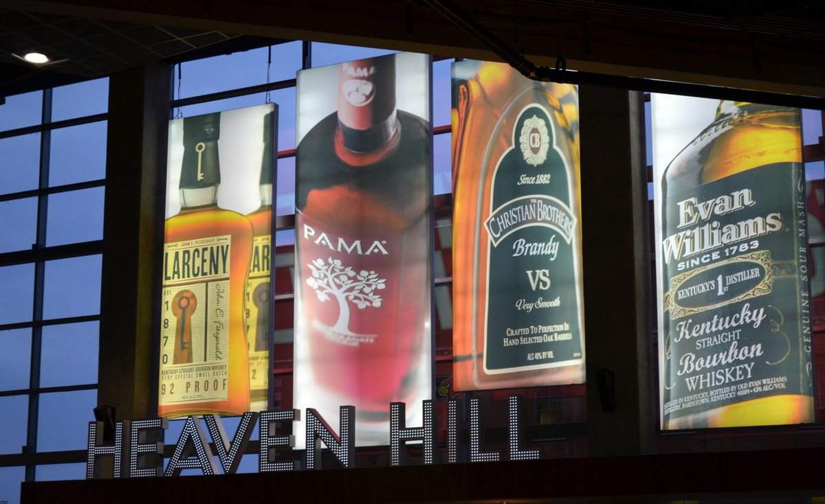 CalhounConstruc's tweet photo. Calhoun Construction completes the Heaven Hill Bar @ KFC YUM Center! http://t.co/6O4B0wsD41