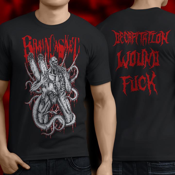 New sick design 'DECAPITATION WOUND FUCK' on T-shirts! Available now! bit.ly/1xzcQ8r