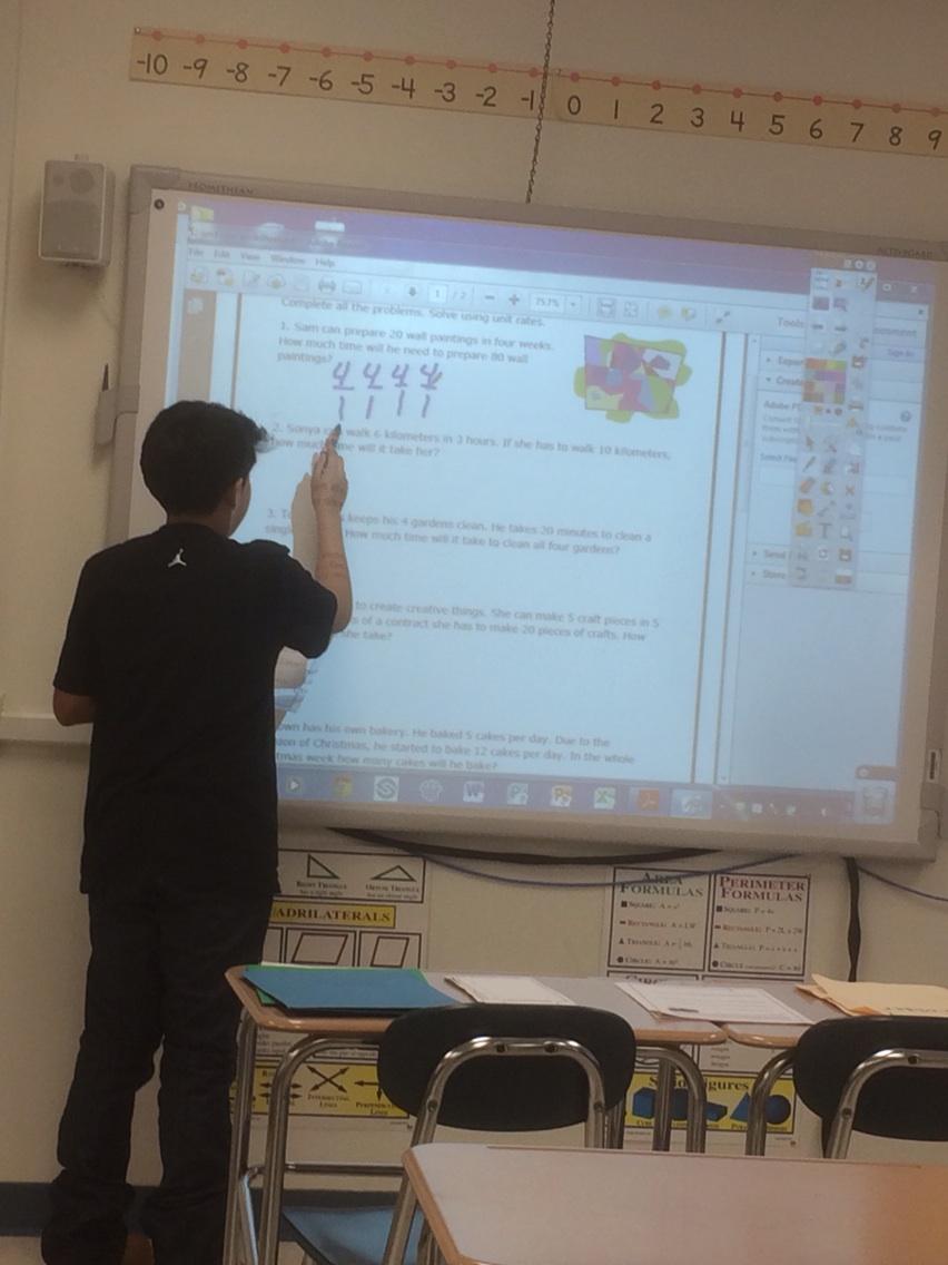 Sdunham72's tweet image. Students as teacher: explaining their method of solving unit rate problems. #MultipleMethods #DeepUnderstanding