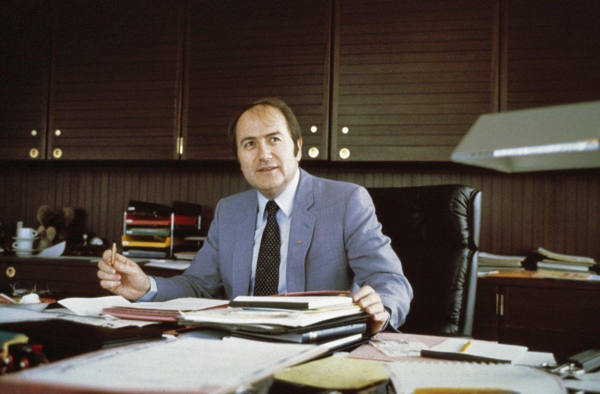 FIFA's general secretary Sepp Blatter daydreaming of a special-edition Parmigiani, 30 April 1982. (Anefo)