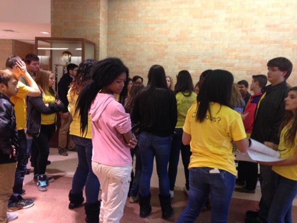 cds_christine's tweet photo. Pre Forum LHS!! First forum 74 students from 5 schools. 7th Forum 700 students from 22 schools! #kindworks http://t.co/pGZxpCroZi
