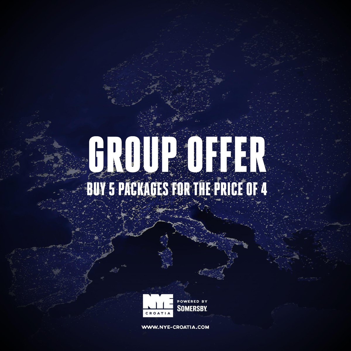 GET MASSIVE DISCOUNTS FOR #GROUPS! 

PM FOR #UNIQUE #DISCOUNTCODE

VISIT - nye-croatia.com