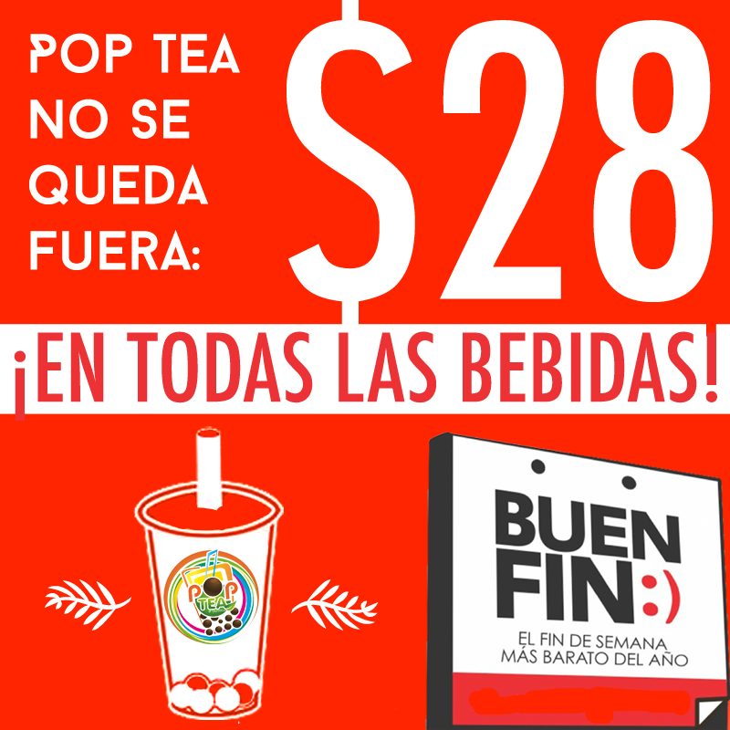 popteacentro's tweet photo. ¡A Pop Tea Centro Hist��rico y a Pop Tea UTM llegó el #BuenFin! http://t.co/4oV1nfLzNZ
