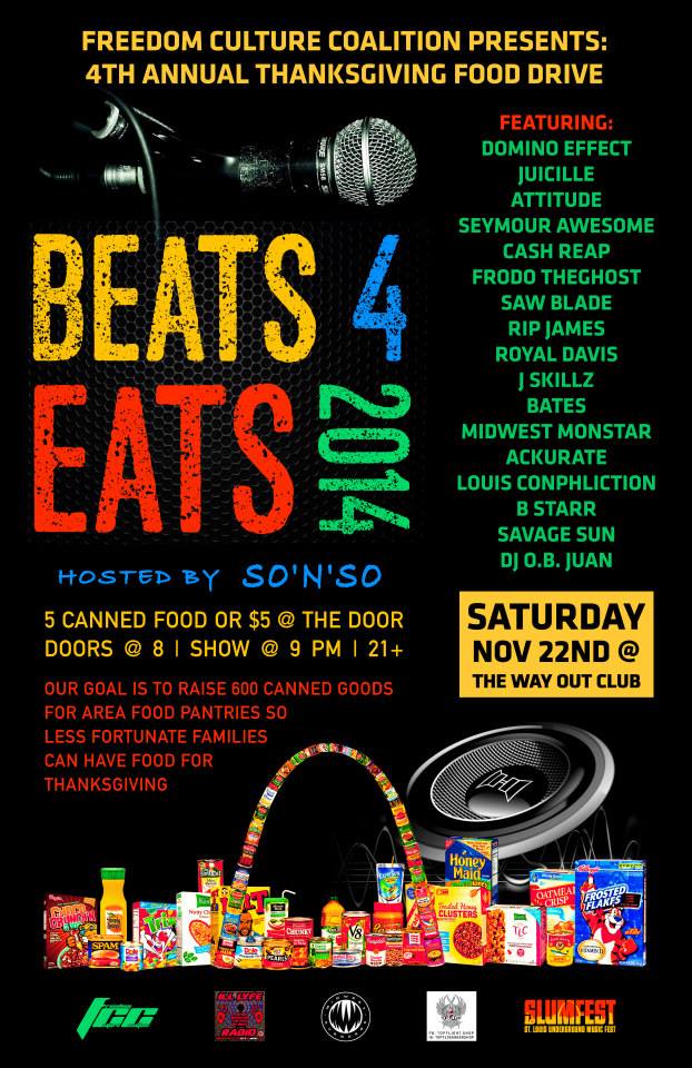 MIDWESTHAZESTL's tweet photo. Me &amp; #RAWKIZZIE is performing come out &amp; help feed some families less fortunate for thanksgiving #B4E #MIDWESTMONSTAR http://t.co/k8AY1EeBJO