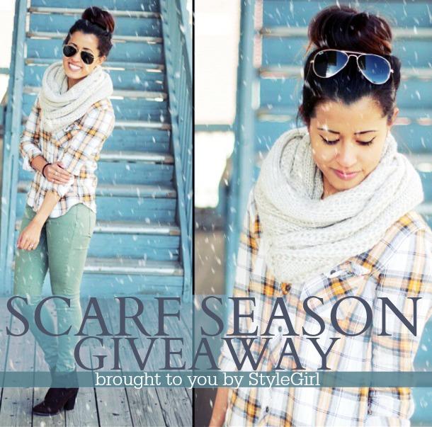 Scarf Season Giveaway! by @Stylegirlshop simplytaralynn.com/2014/11/14/sty…