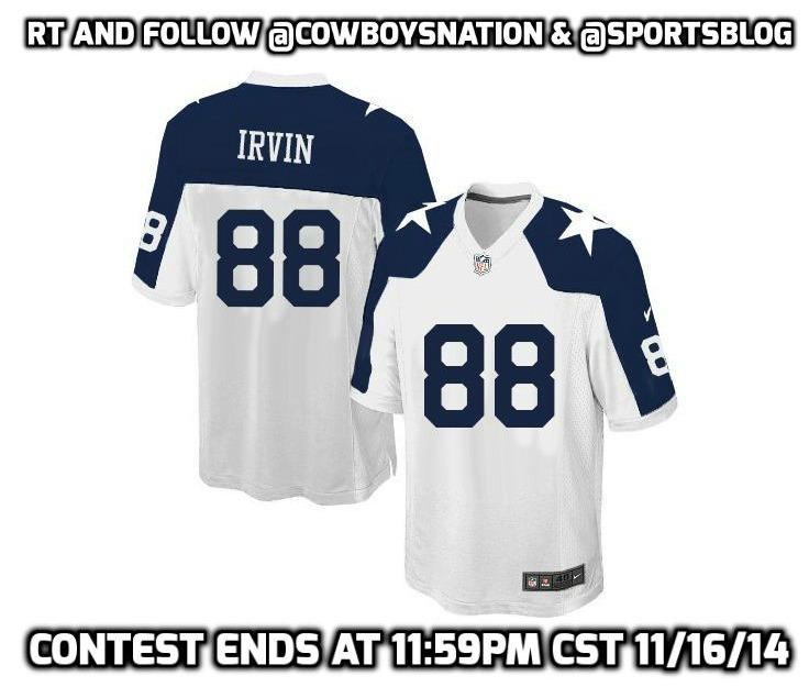 SportsBlog's tweet image. We're giving away a Michael Irvin jersey! Enter to win by Retweeting this and following @CowboysNation &amp;amp; @SportsBlog