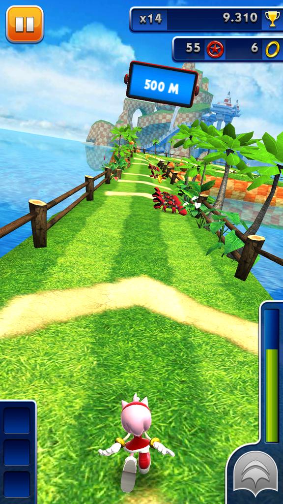 Knuttunk55's tweet image. ソニックブーム発売記念でエミーちゃんがもれなくタダでもらえました(表現)
走り方がスキップっぽくてなんか見てるこっちがフラフラしちゃいそう。でもトリックがかわいい。しかしおぱんつは積極的に見せていくスタイル

#Sonic_Dash