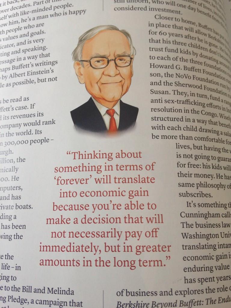 You're a hero @WarrenBuffett. Thx for thinking of our next generations #sustainability #economicgain