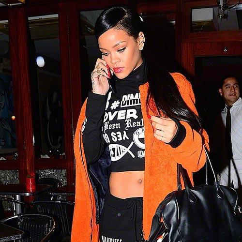 ELLEUK's tweet photo. All hail Rihanna, queen of the sports luxe trend. Wait 'til you see the shoes... http://t.co/hI0zePQdJG http://t.co/yzhkOQcTt8