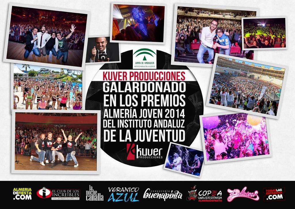 Maria_tcg's tweet photo. @KUVERprod  galardonados en los premios ALMERÍA JOVEN 2014!!!🏆🏆 http://t.co/qkohhjgkmW