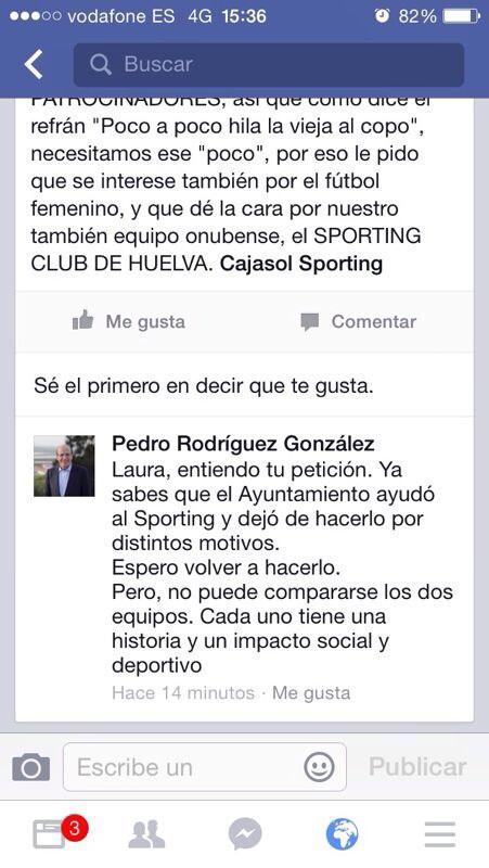 anurska's tweet photo. @PedroRodrHuelva por qué borra usted su comentario en facebook?xq muestra su machismo?o xq se avergüenza de si mismo? http://t.co/TCwNRsEtZk