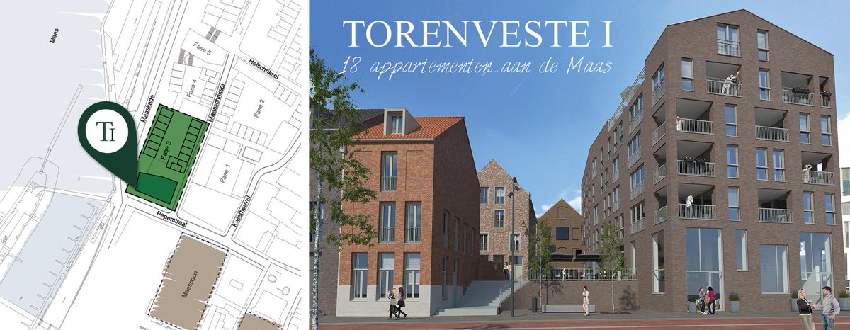 18 royale appartementen, midden in het centrum en gelegen aan de Maas! Interesse? info@hauzerenpartners.com