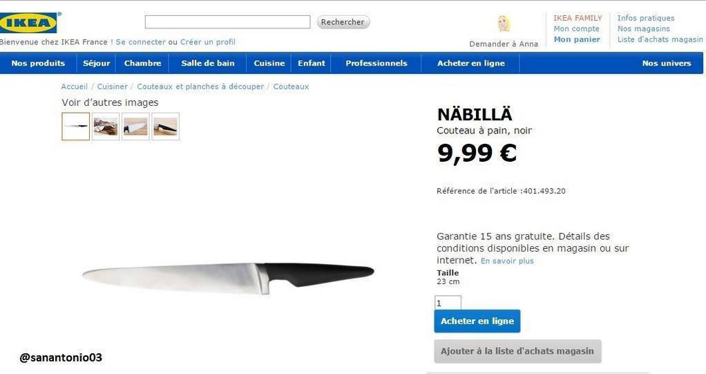 Demotivateur's tweet photo. Nouveau couteau Ikea, NABILLA ! #demotivateur #nabilla #ikea #couteau http://t.co/P1nZO1kZf5